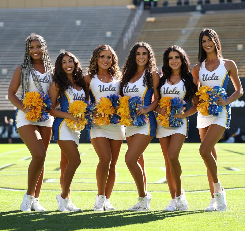 Dance team members at the UCLA v. Colorado football game