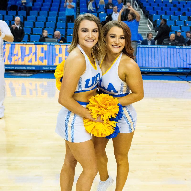 Two UCLA Cheer members