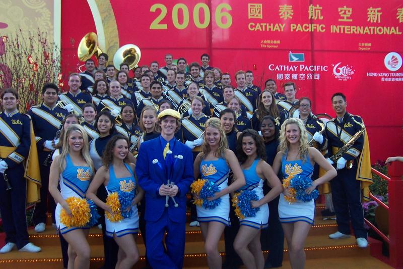 the 2001 Squad before a performance in China