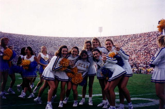 the 1995-96 Squad on the field at the Rose Bowl