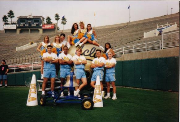 the 1994-95 Squad on the field at the Rose Bowl