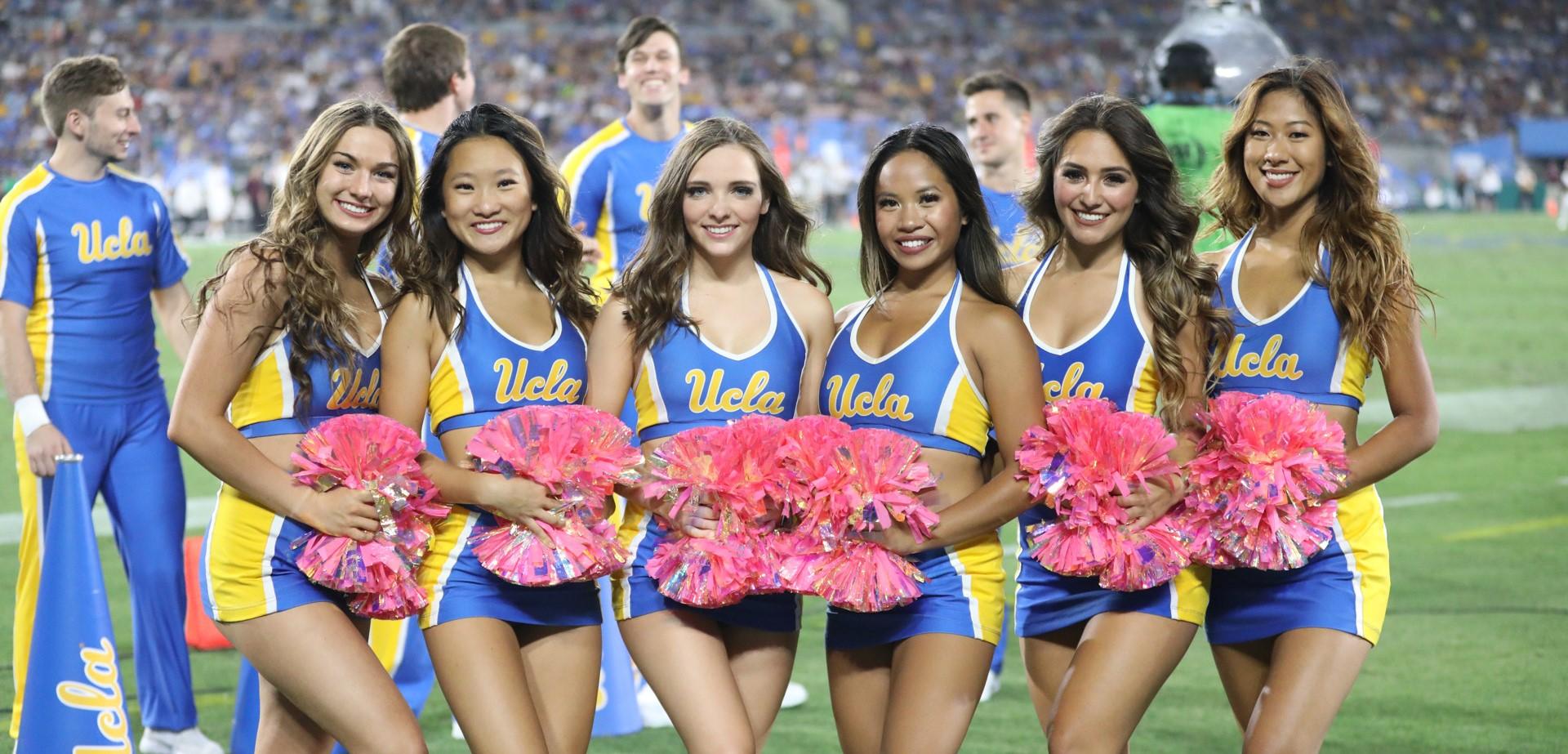 Members of our Cheer Squad at the football games versus ASU