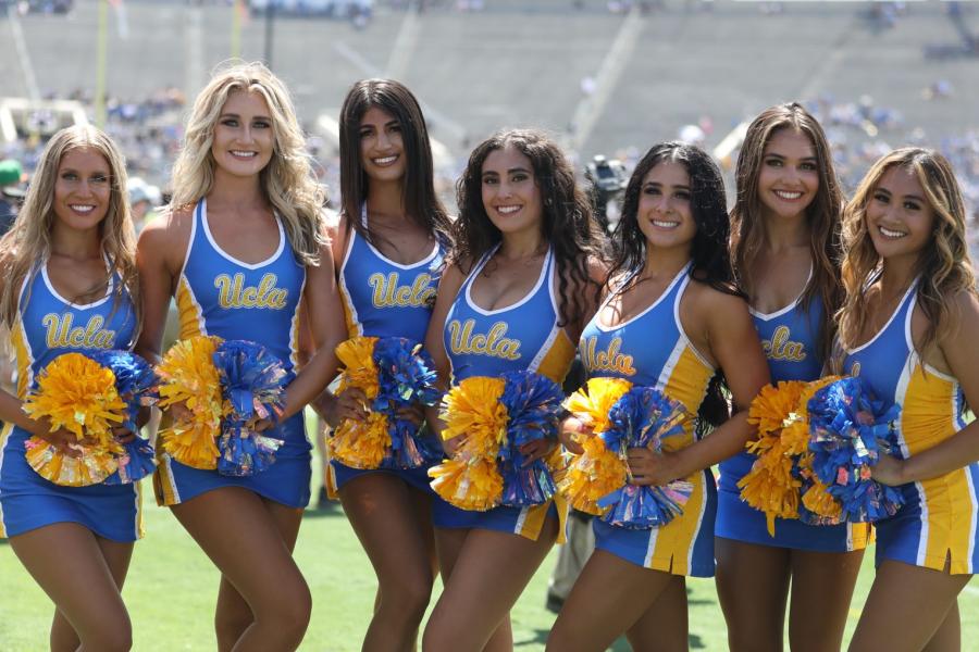 Members of our Dance Team at the football game versus Hawaii