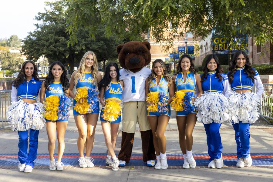 Members of the Squad at Wilson Plaza on the UCLA campus
